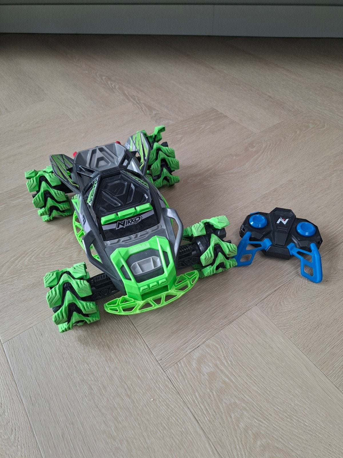 Nikko Rock CrushR Bestuurbare Auto 4x4 Groen, Elektro, Gebruikt, Auto offroad, Ophalen of Verzenden
