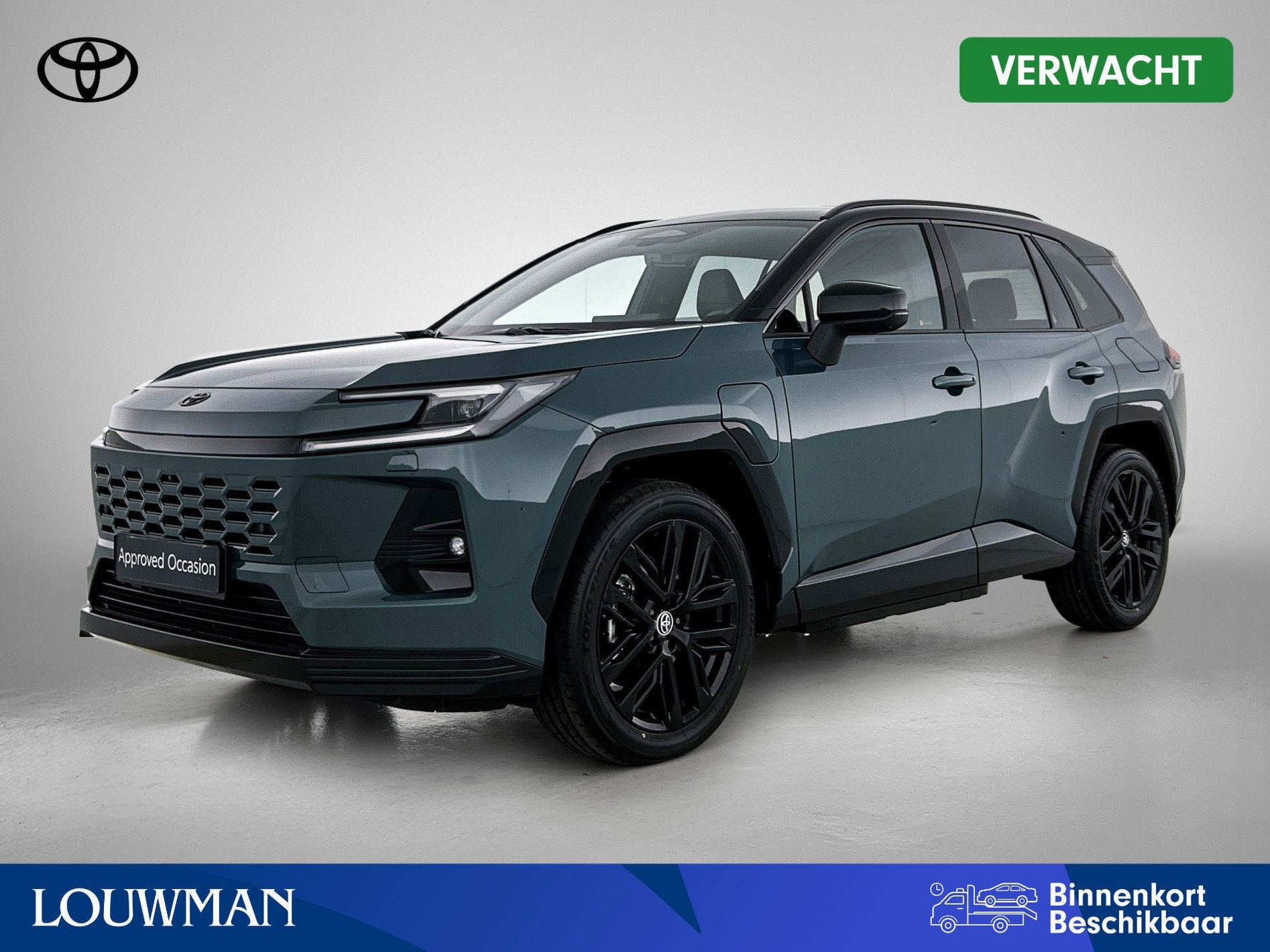 Toyota RAV4 2.5 Plug-in Hybrid 270 First Edition | BTW voert, Auto's, Stof, Gebruikt, 4 cilinders, Plug-in hybride