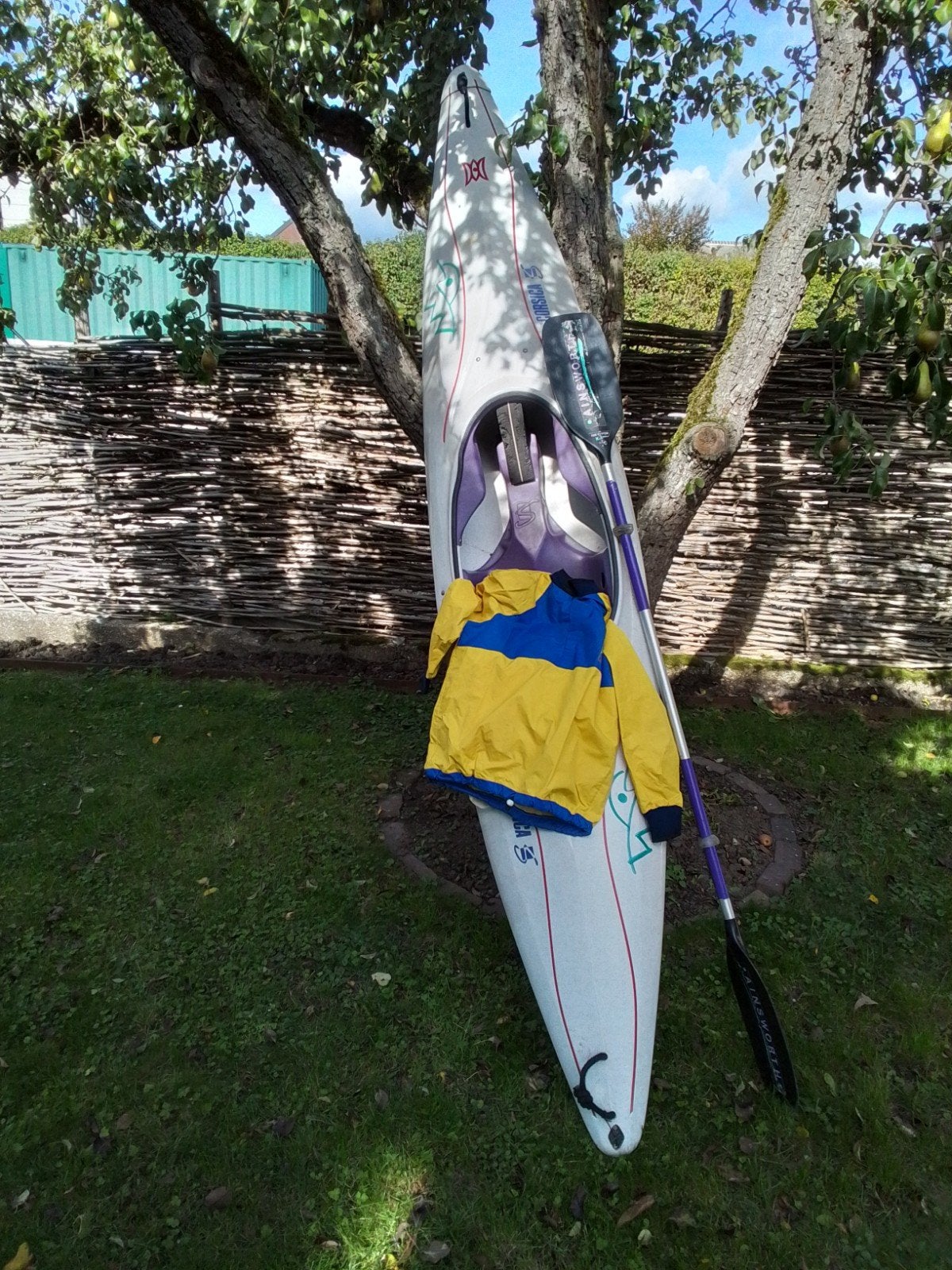 Wildwater kano Perception Corsica met peddel en accessoires, Ophalen, Gebruikt, Eén persoon, Met peddels