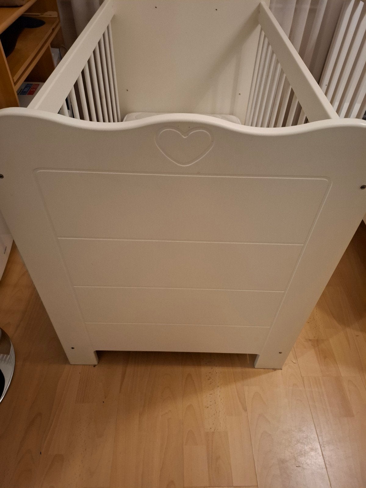 Wit ledikant met matras - Bonnell Kids Comfort, Ophalen, Gebruikt, Ledikant