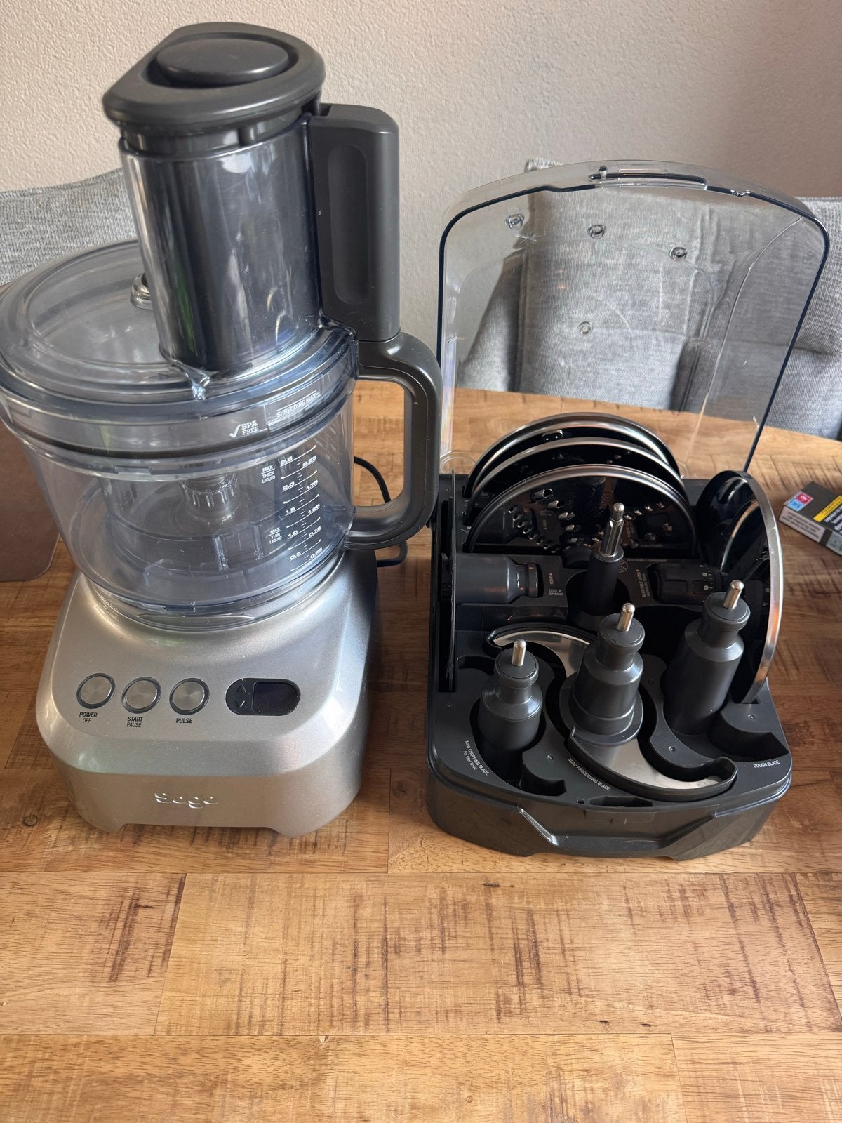 Sage Kitchen Wizz 15 Pro Keukenmachine Zilver, 3 tot 4 liter, Ophalen of Verzenden, Zo goed als nieuw, 3 snelheden of meer