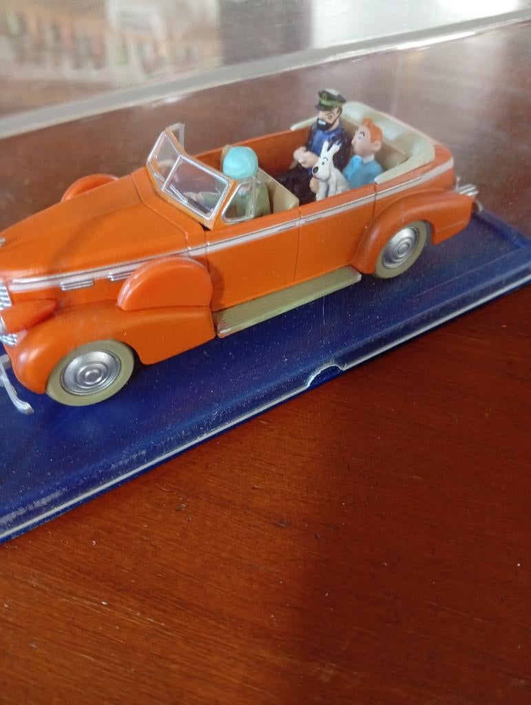 Model auto met Kuifje, Ophalen, Kuifje, Zo goed als nieuw, Beeldje of Figuurtje