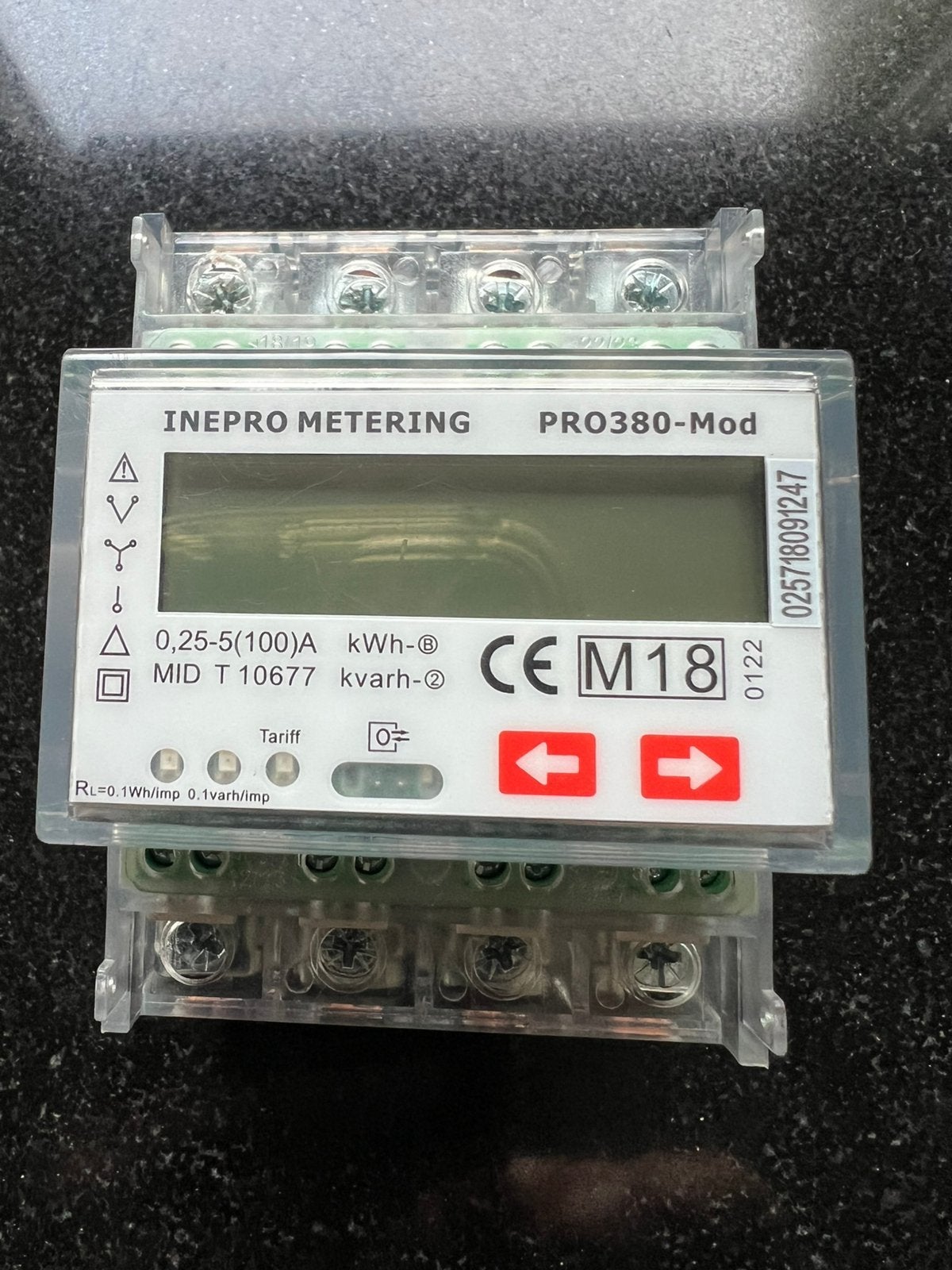 Inepro PRO380-Mod 3-Fase kWh Meter Laadpaal of Zonnepanelen, Doe-het-zelf en Verbouw, Ophalen of Verzenden, Zo goed als nieuw