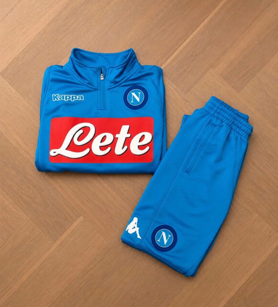 SCC Napoli Kappa Tracksuit 2017-2018 Medium, Maat M, Ophalen of Verzenden, Zo goed als nieuw, Trainingspak