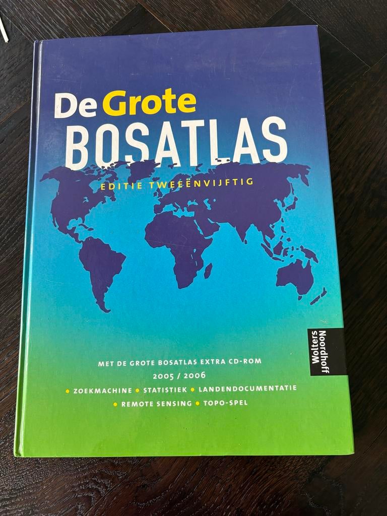 De Grote Bosatlas Editie 52 (2005/2006) met CD-ROM, Bosatlas, 2000 tot heden, Ophalen of Verzenden, Zo goed als nieuw