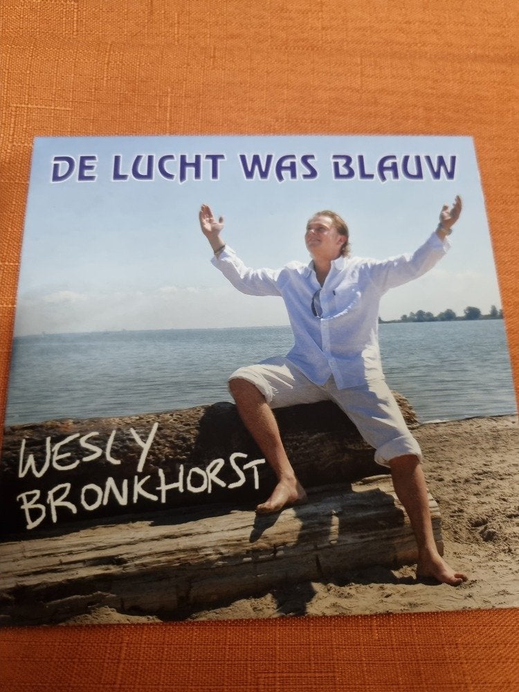 cd wesly bronkhorst de lucht was blauw single, Ophalen of Verzenden