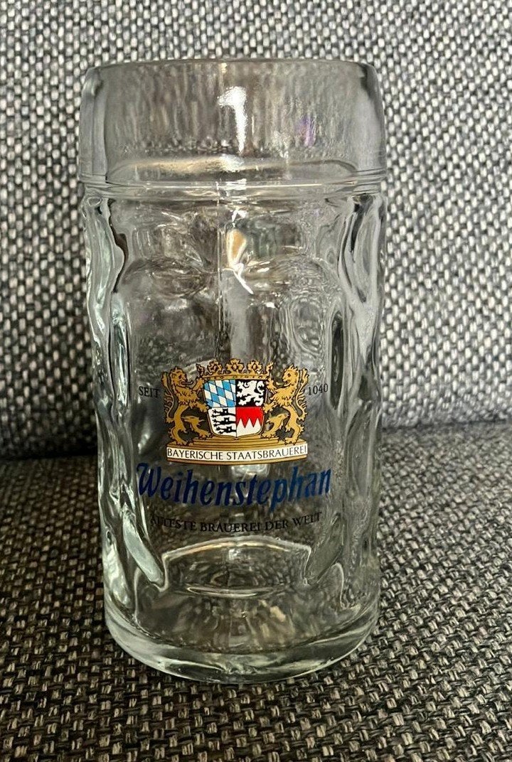 Weihenstephan bierglas / bierpul 0,5 l, Ophalen of Verzenden, Zo goed als nieuw, Pul(len), Overige merken