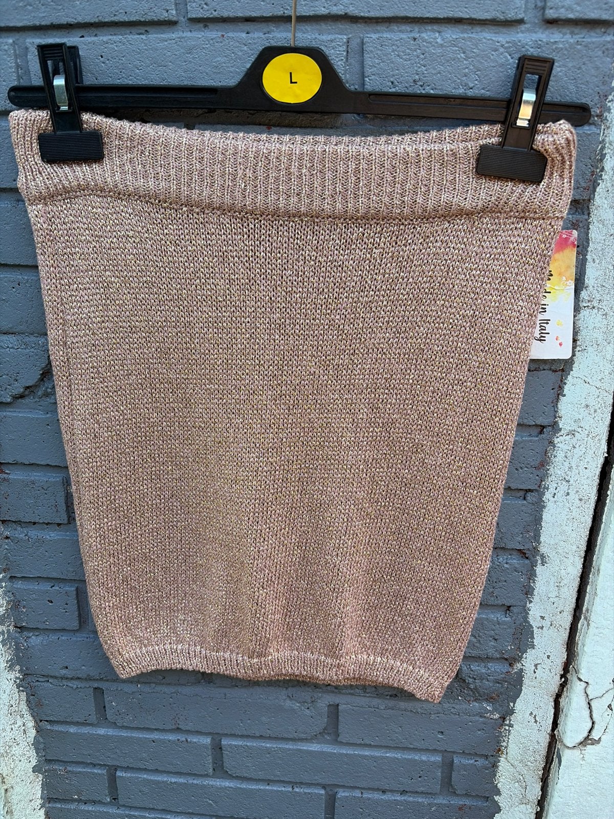 Gouden glitter rokje - Made in Italy, Nieuw, Ophalen of Verzenden, Maat 36 (S), Boven de knie