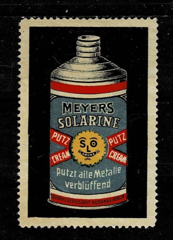 sluitzegel Duitsland SOLARINE PUTZ CREAM, Ophalen of Verzenden, Overige thema's