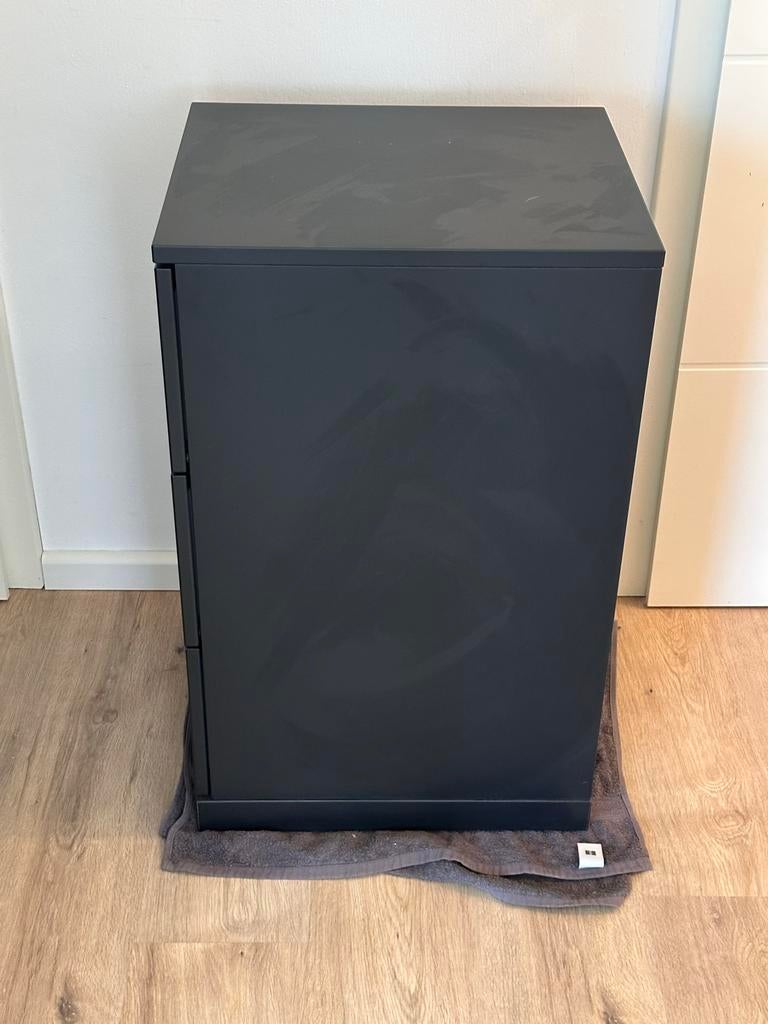 IKEA Nordli Antraciet ladekast met 3 laden, Ophalen, Overige materialen, Minder dan 50 cm, Gebruikt