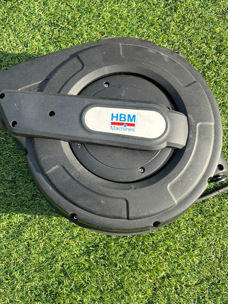 HBM 25 meter automatische stroomhaspel / kabelhaspel, Ophalen, Zo goed als nieuw, Overige merken, Kabelhaspel