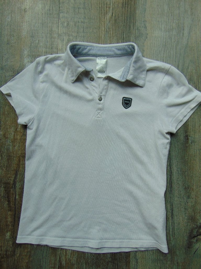 Fouganza polo T-shirt maat 134 shirt korte mouw, Gebruikt, Meisje, Ophalen of Verzenden, Shirt of Longsleeve