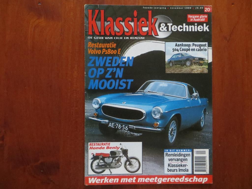 Klassiek & Techniek 20 Volvo P1800 E, Peugeot 504 Coupé, Cbr, Ophalen of Verzenden, Nieuw, Peugeot
