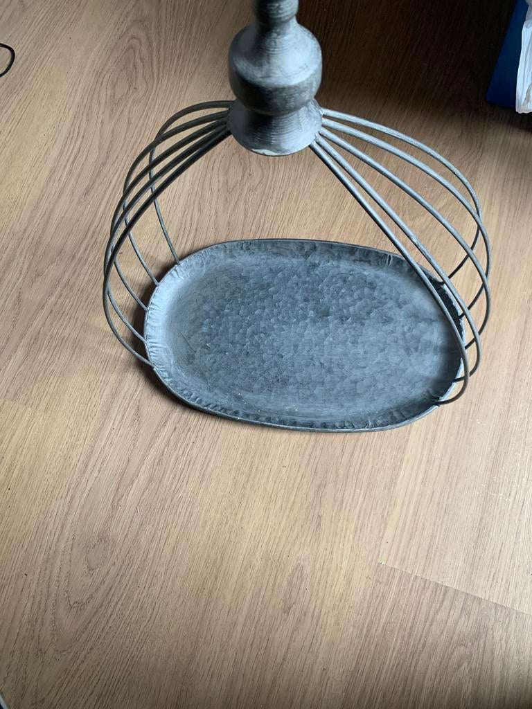 Metalen (zinken) decoratie rekje, Ophalen of Verzenden, Zo goed als nieuw