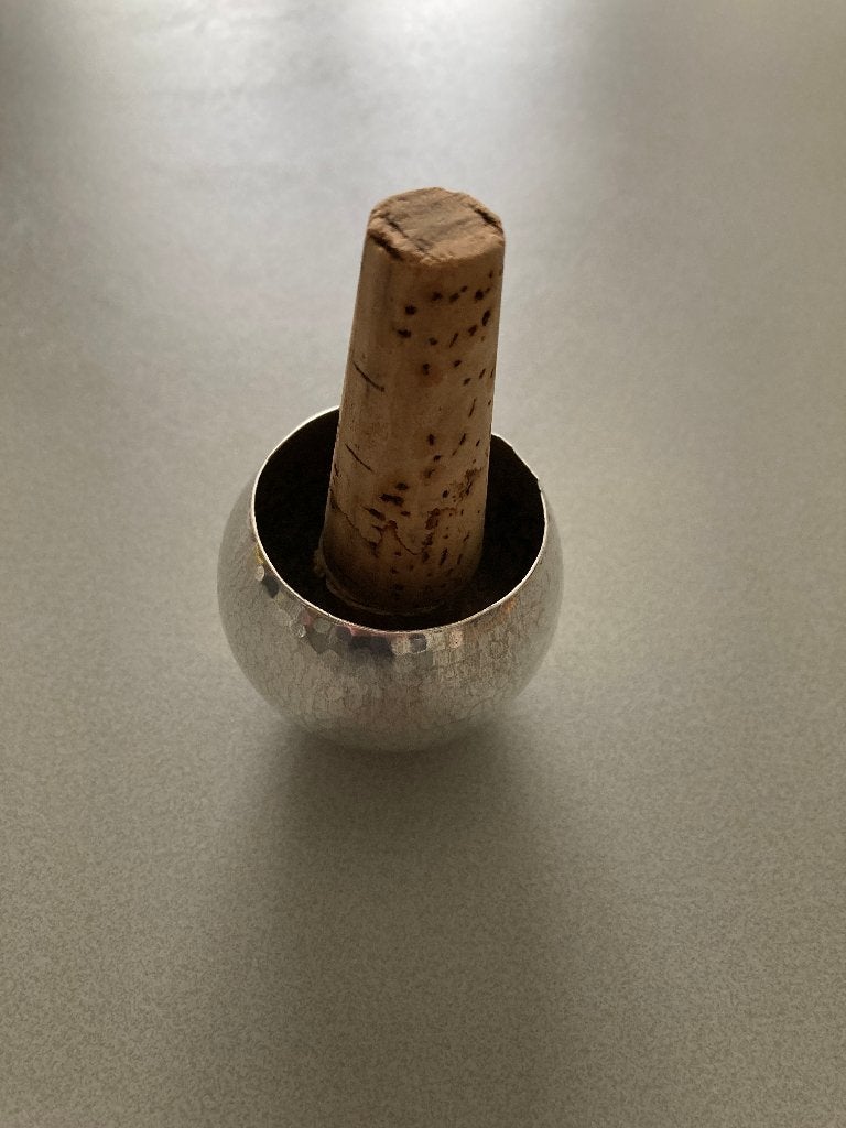 Verzilverde kurkstop, antiek, Antiek en Kunst, Ophalen of Verzenden, Zilver