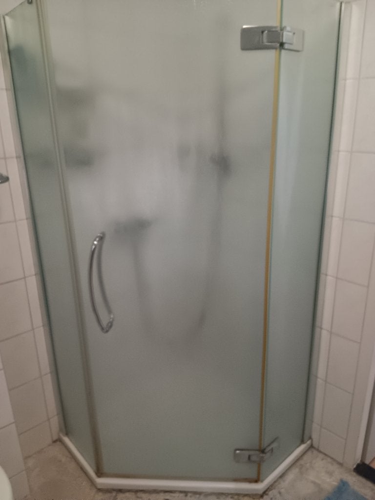 Douchecabine 90 cm, Doe-het-zelf en Verbouw, Sanitair, Ophalen, Gebruikt, Glas, Douche