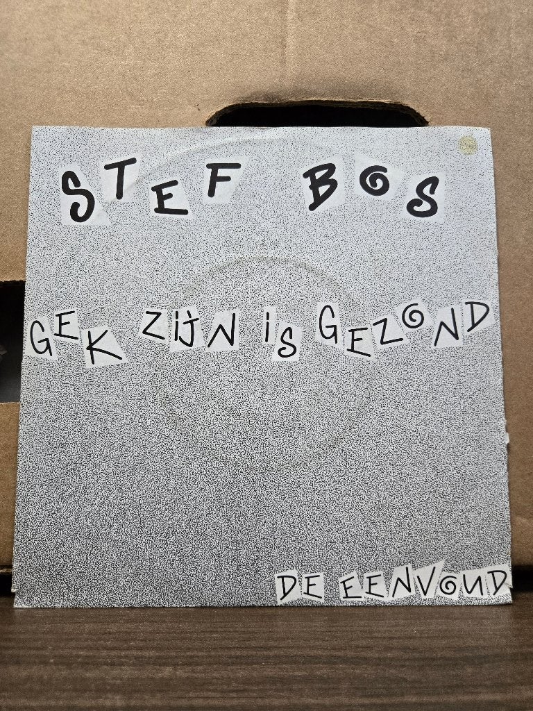 Stef Bos - Gek zijn is gezond, 1990 - 1999, 7 inch, Single, Ophalen of Verzenden