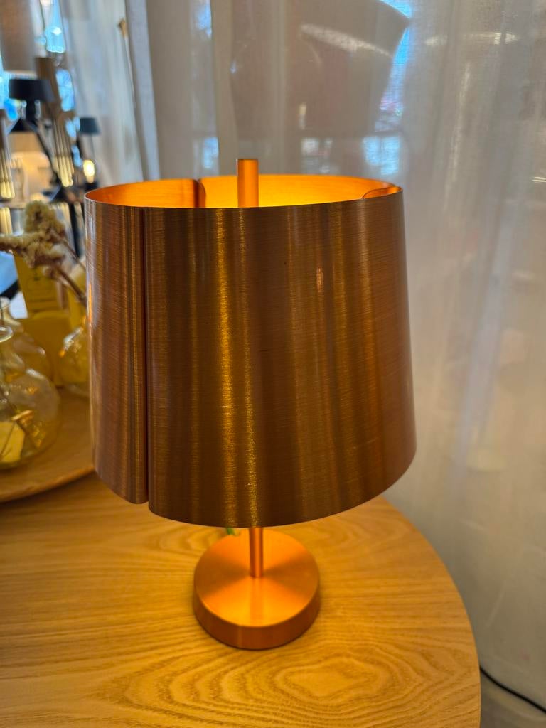 Wastberg Lindvall Tafellamp Koper met Groen Snoer, Huis en Inrichting, Lampen | Tafellampen, Zo goed als nieuw, Minder dan 50 cm