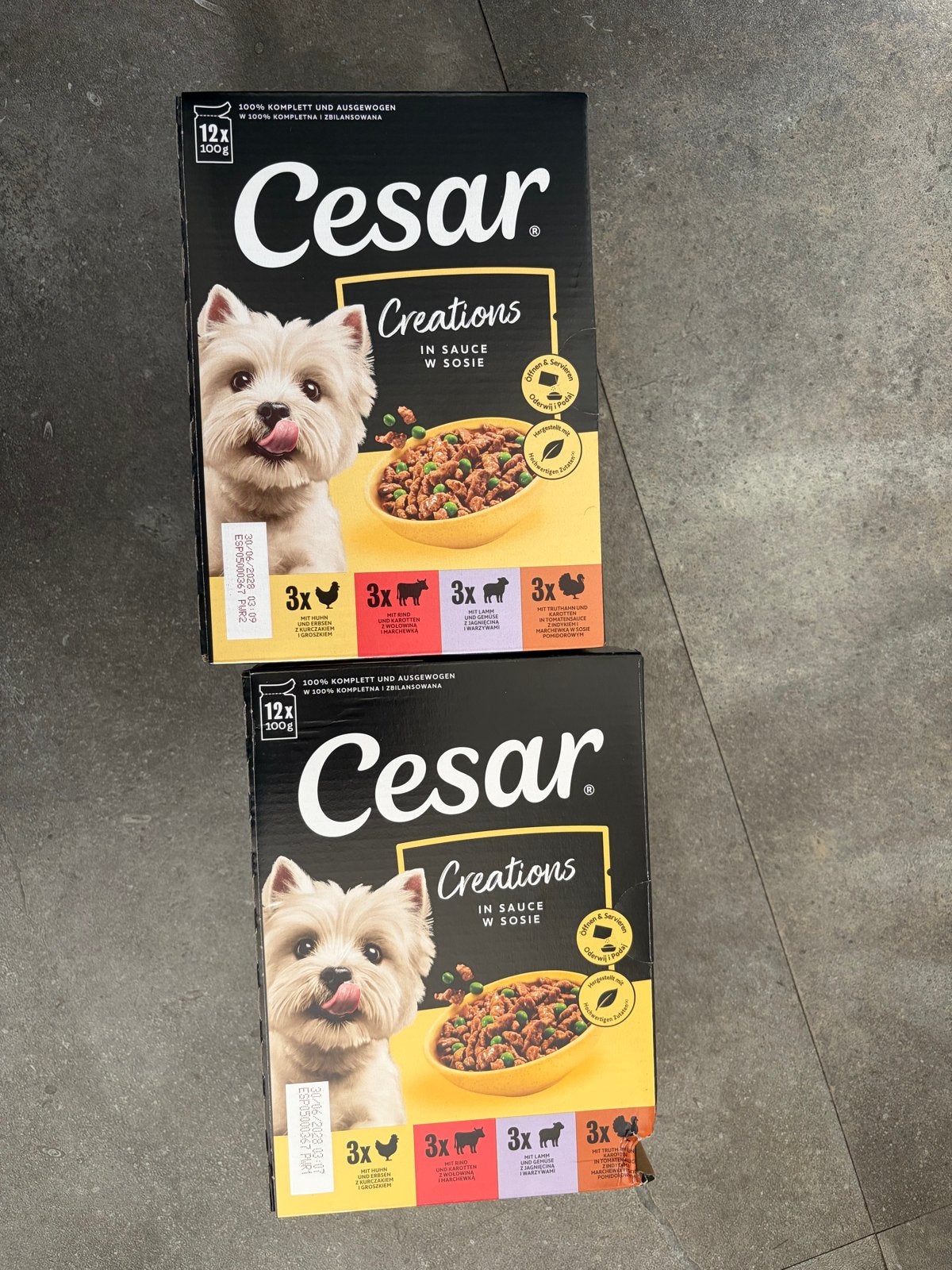 Hondenvoer cesar, Ophalen, Hond