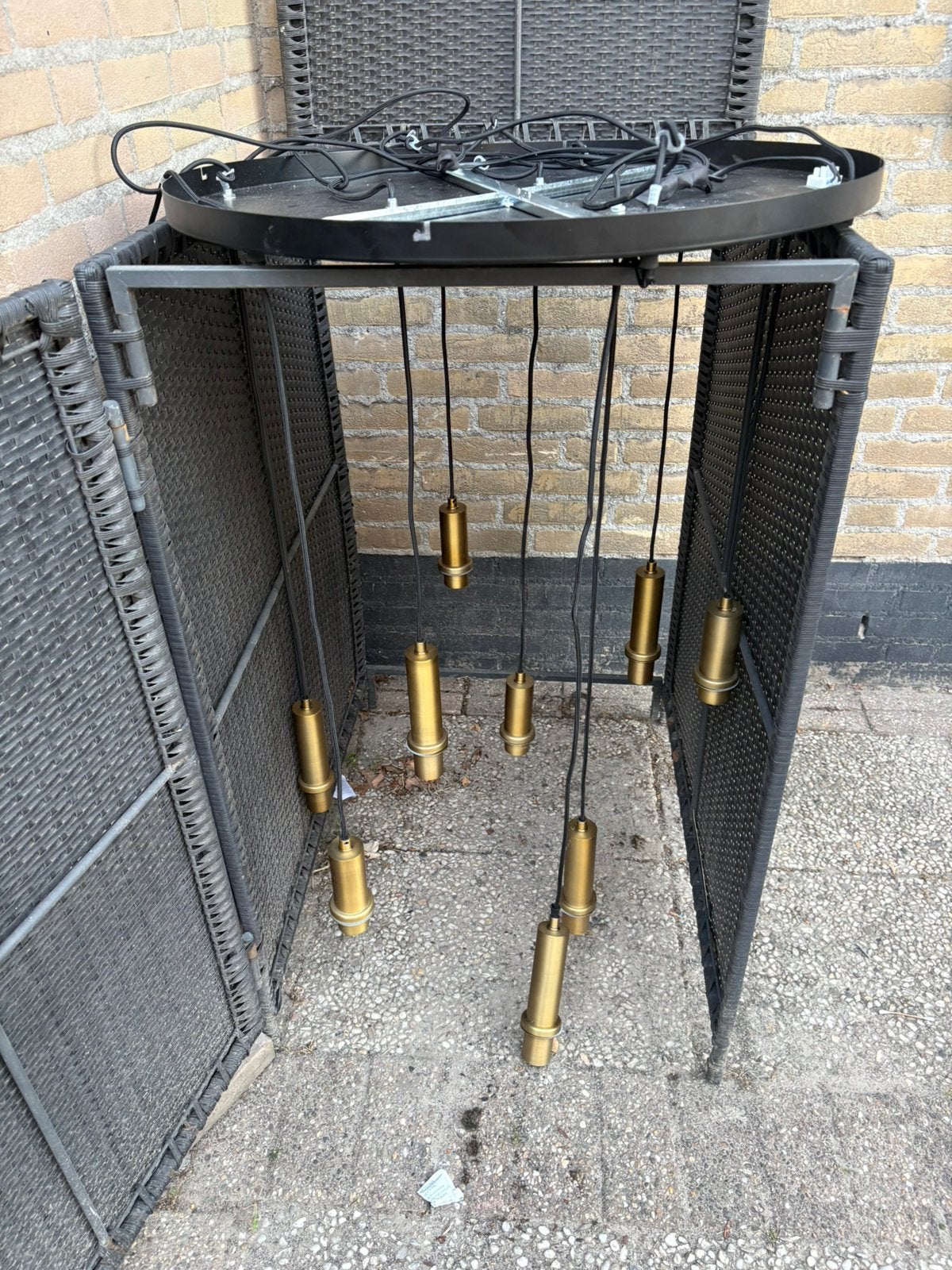 Hanglamp lekar 6 lichts, Ophalen, Zo goed als nieuw