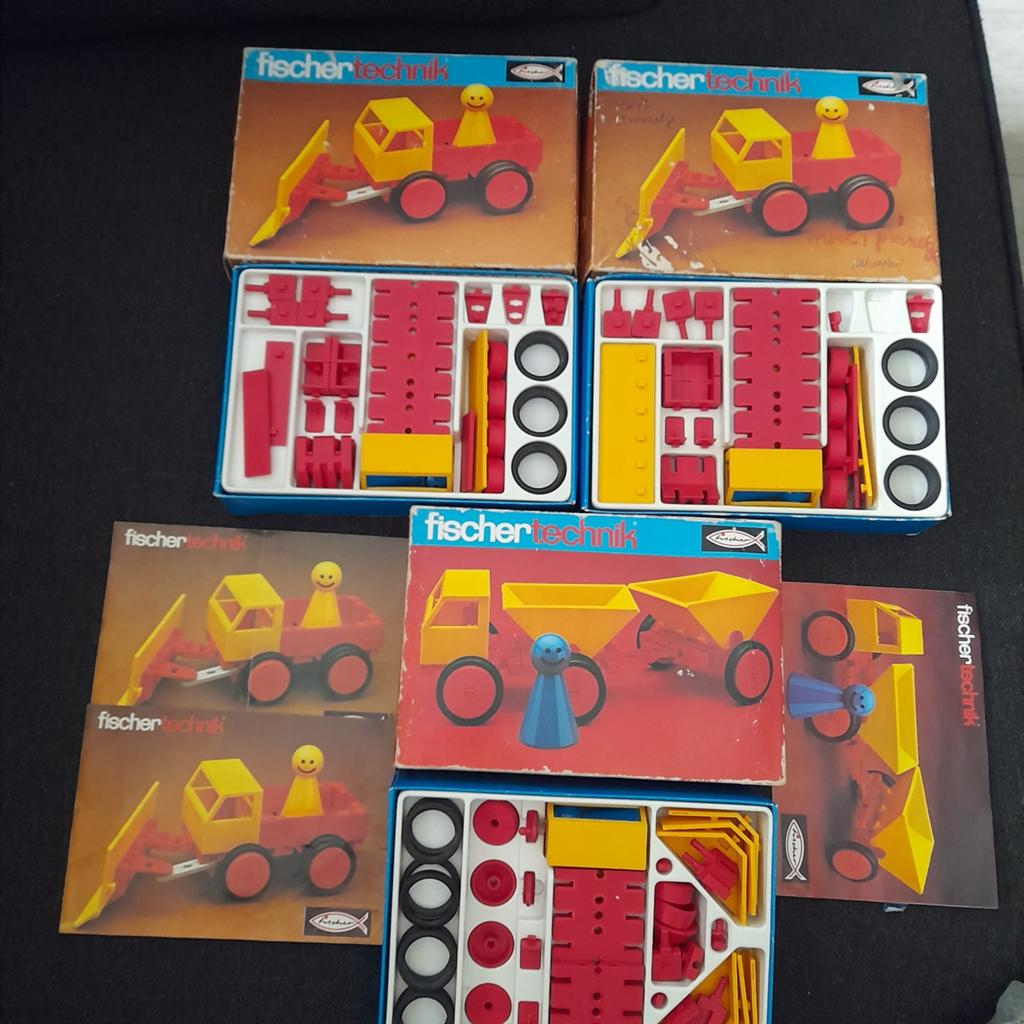 Vintage Fischertechnik bouwdozen - Set van 3, Ophalen of Verzenden, Gebruikt, Overige merken