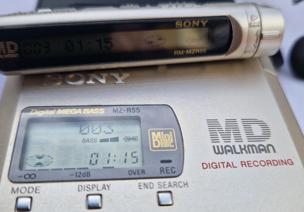 Sony MiniDisc MZ-R55 – Zeer nette en volledig werkende staat, Ophalen of Verzenden, Minidisc-speler