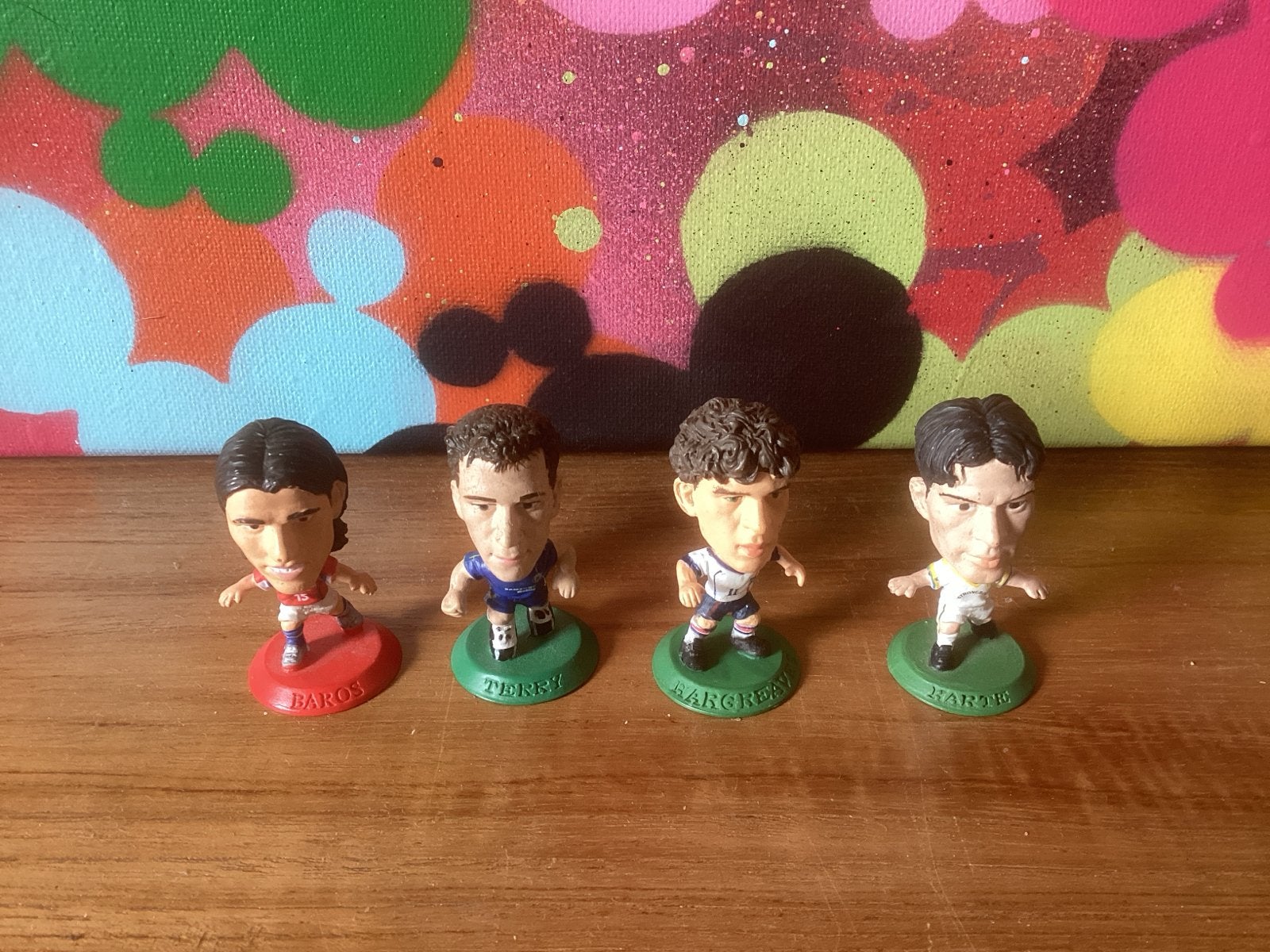 Corinthian ProStars Voetbalbeeldjes - Set van 4, Ophalen of Verzenden, Gebruikt, Buitenlandse clubs, Beeldje of Poppetje