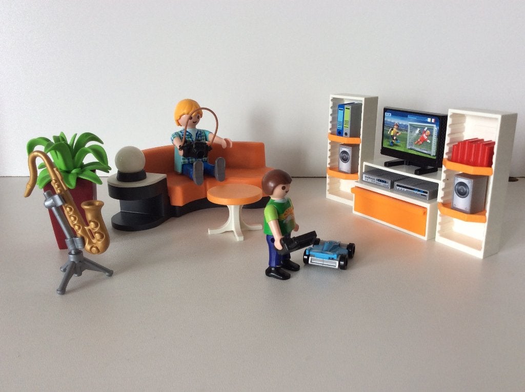 playmobil 9267 woonkamer, Ophalen of Verzenden, Gebruikt, Complete set