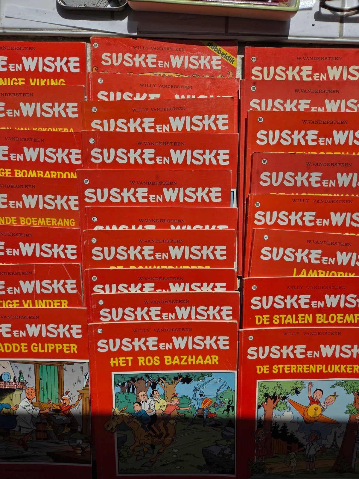 Suske en Wiske 4 kleuren reeks 67 t/m 199 (130 x), Complete serie of reeks, Verzenden, Zo goed als nieuw, Willy Vandersteen