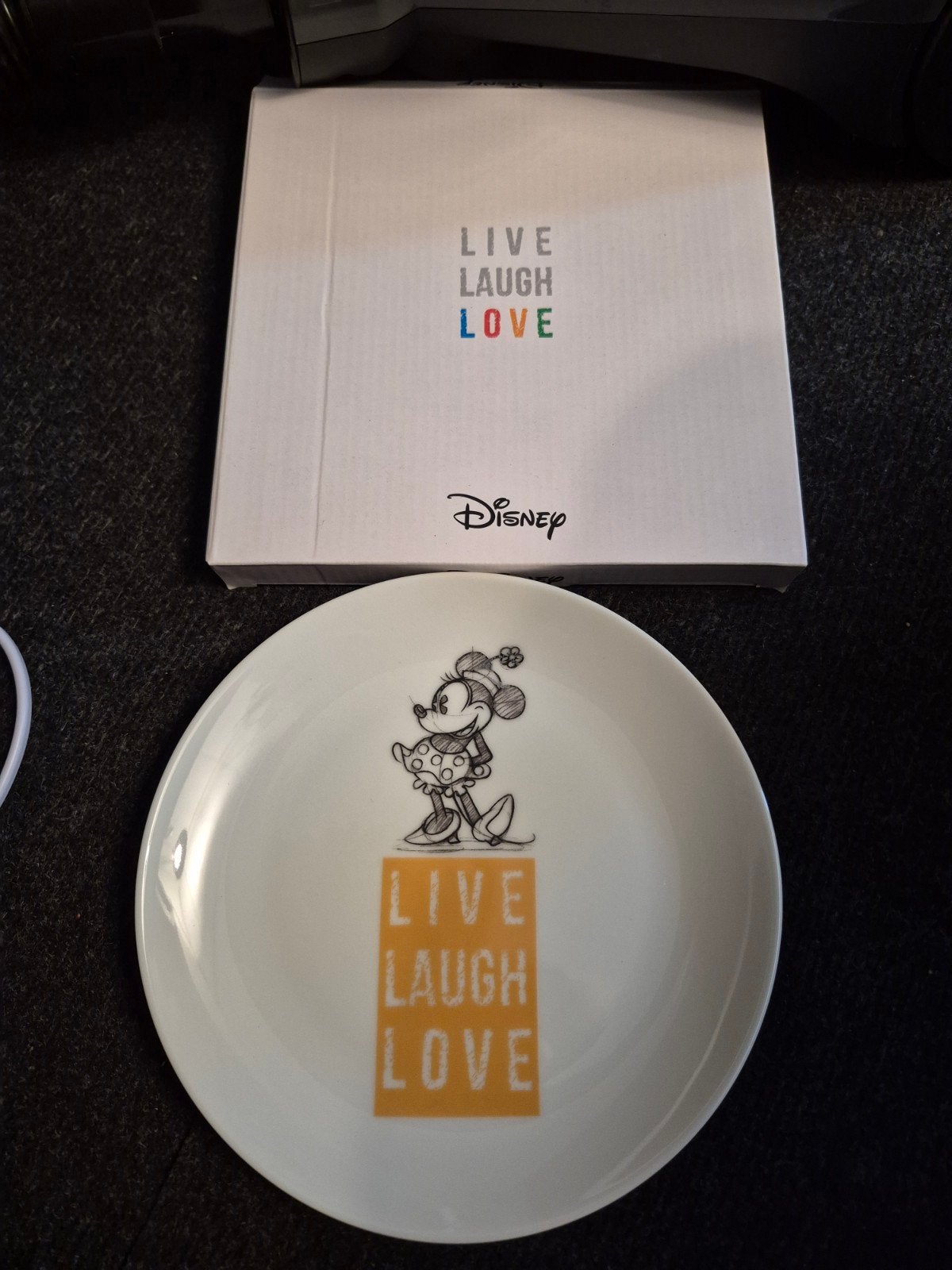Nieuw Disney EGAN gebaks/ontbijtbord Minnie Mouse geel, Ophalen of Verzenden, Mickey Mouse, Nieuw, Servies