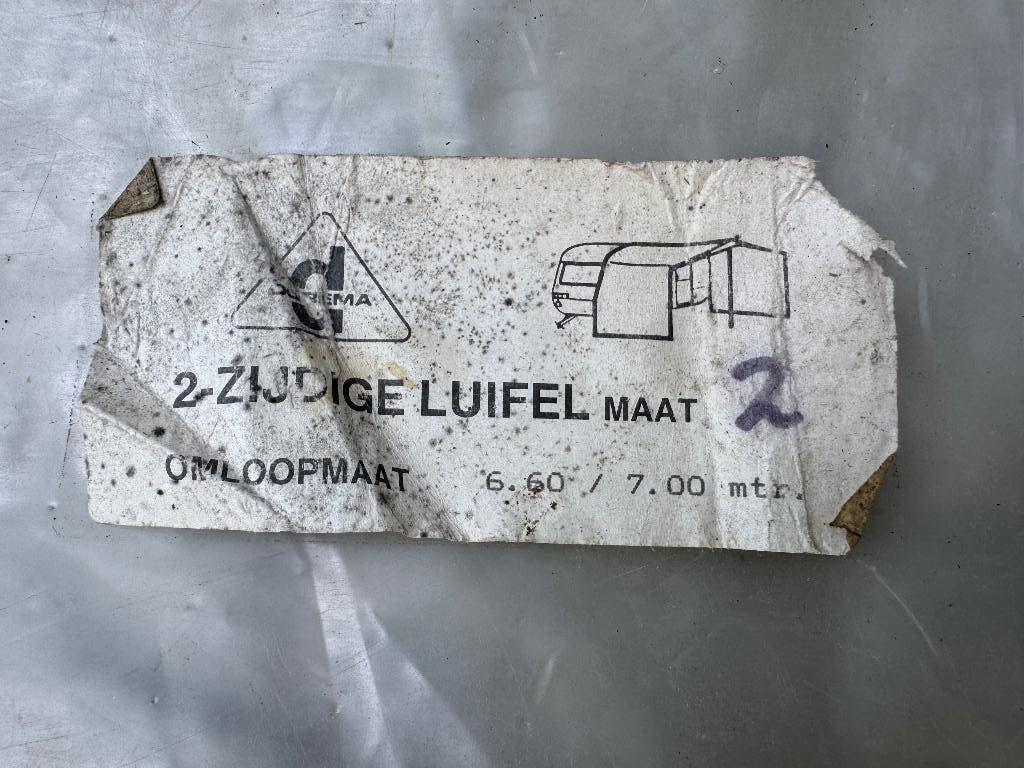 Tweezijdige Grote voortent luifel 7m breed (Dorema), Ophalen of Verzenden, Nieuw