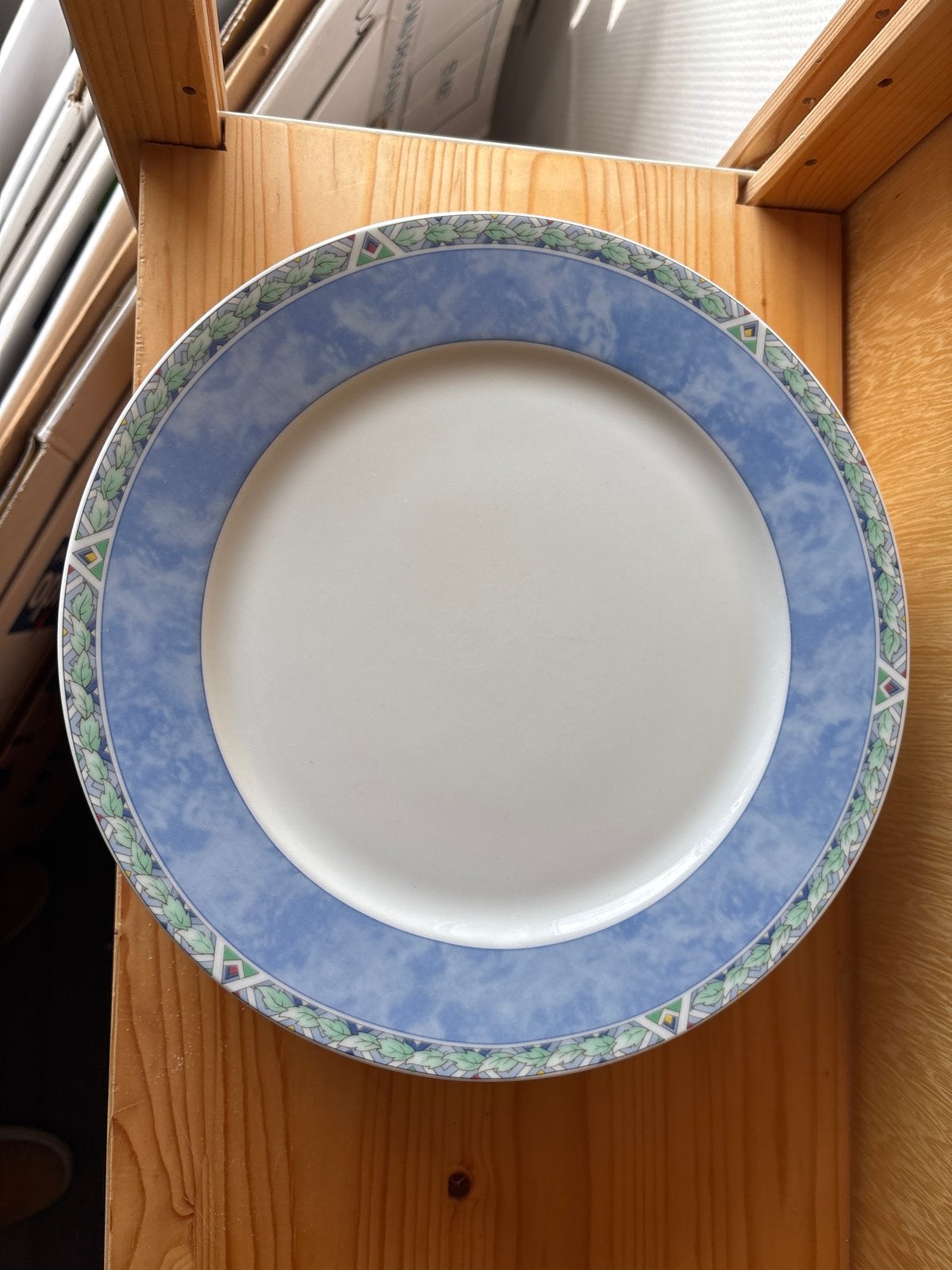 Arzberg borden en kommen, blauw/groen patroon, Huis en Inrichting, Ophalen, Gebruikt, Arzberg, Bord(en)