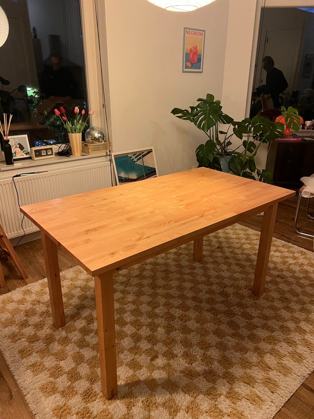 Ikea IVAR tafel - licht hout, zeer goede staat, Ophalen, 100 tot 150 cm, 50 tot 100 cm, Zo goed als nieuw