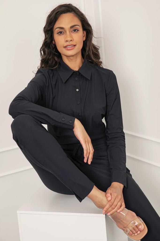 Studio Anneloes Angelique Jumpsuit zwart S, Kleding | Dames, Jumpsuits, Zo goed als nieuw, Maat 36 (S), Zwart, Ophalen of Verzenden