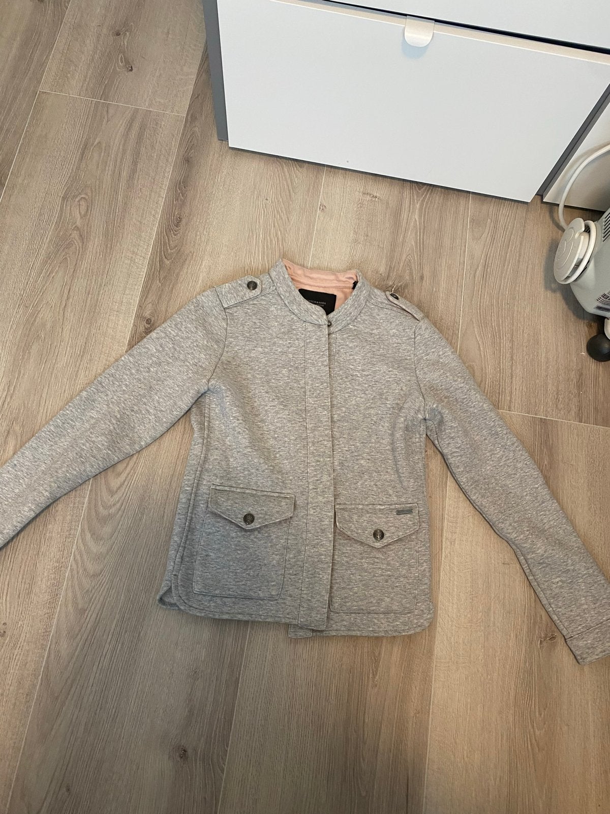 Scotch & Soda Maison Scotch Jasje Grijs Maat S, Verzenden, Gedragen, Maat 36 (S), Grijs