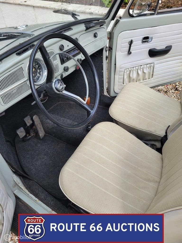 Volkswagen Beetle Cabriolet | 1969 | Route 66 Auctions, Auto's, Overige carrosserieën, Volkswagen, Zwart, Bedrijf
