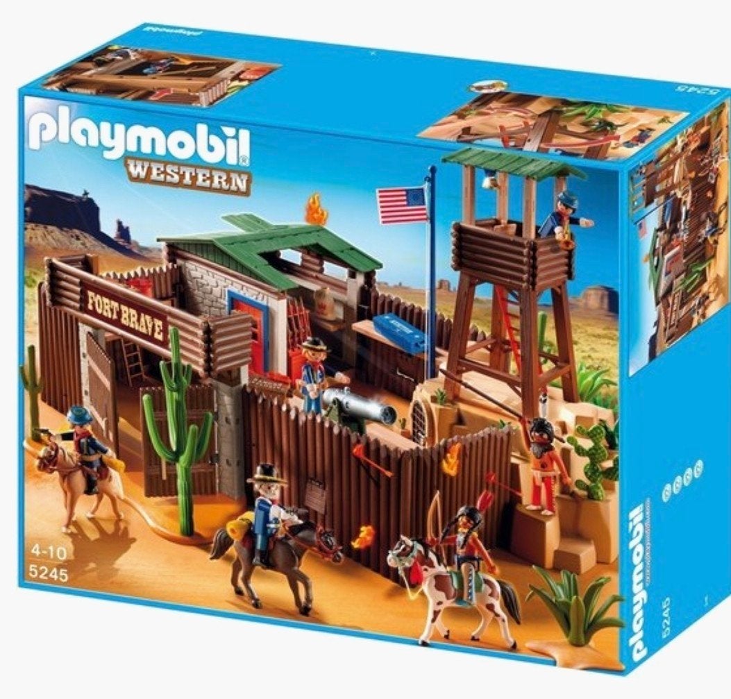 Playmobil Western Fort Brave 5245, Gebruikt, Gebouw, Complete set, Historisch