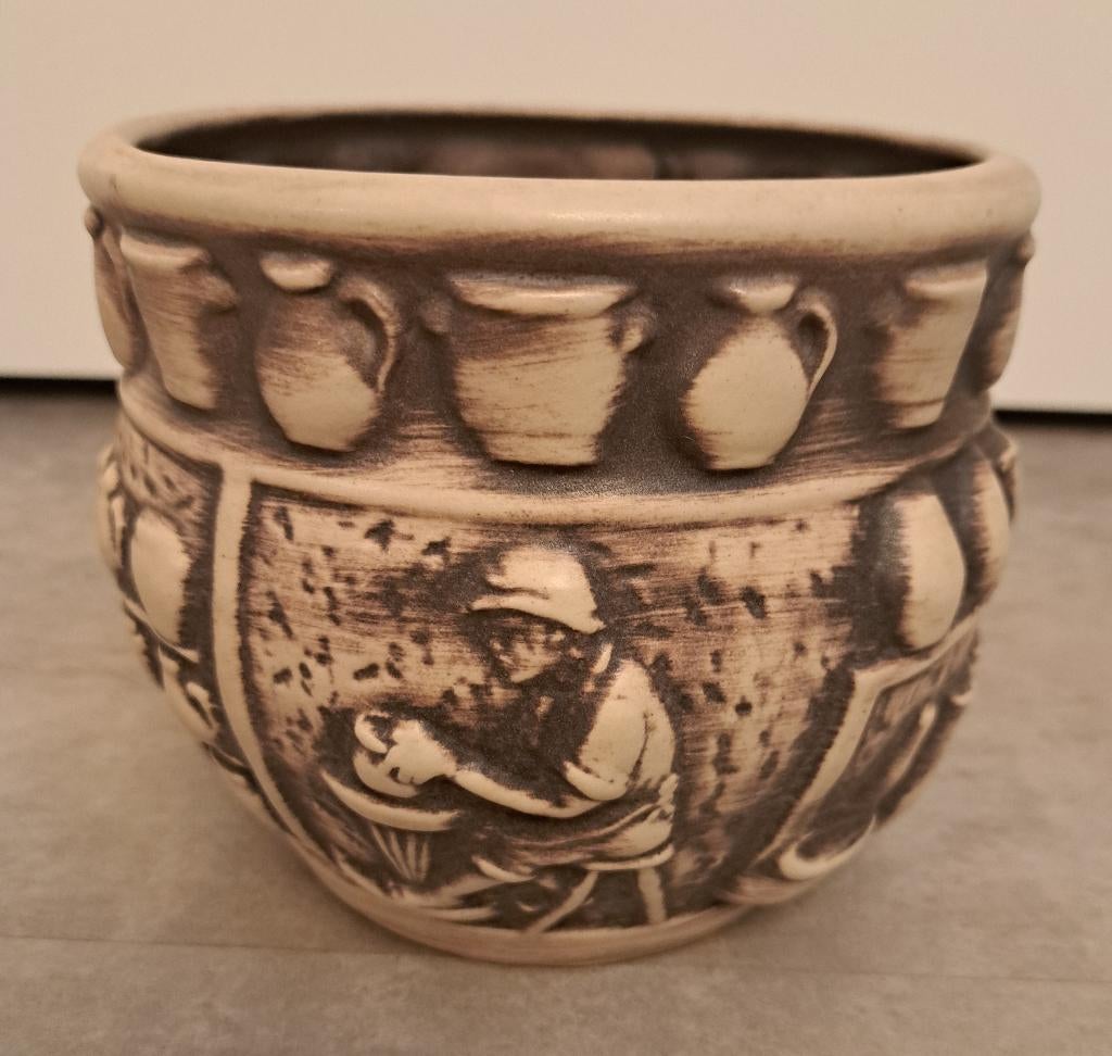 West-Germany vintage bloempot Knodgen, Rond, Binnen, Ophalen of Verzenden, Zo goed als nieuw