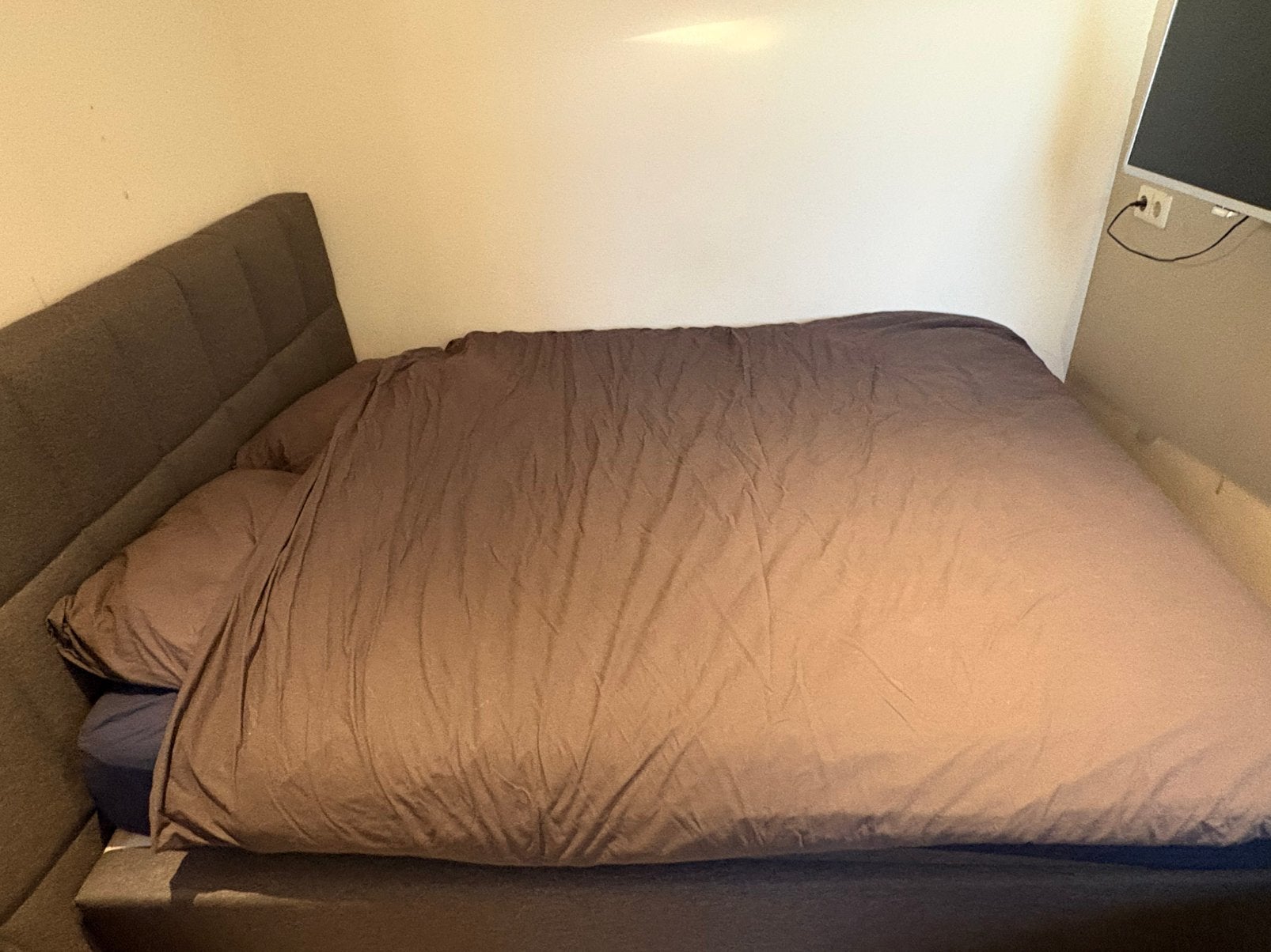 Boxspring, Huis en Inrichting, Slaapkamer | Boxsprings, Ophalen, Zo goed als nieuw, Tweepersoons, 160 cm