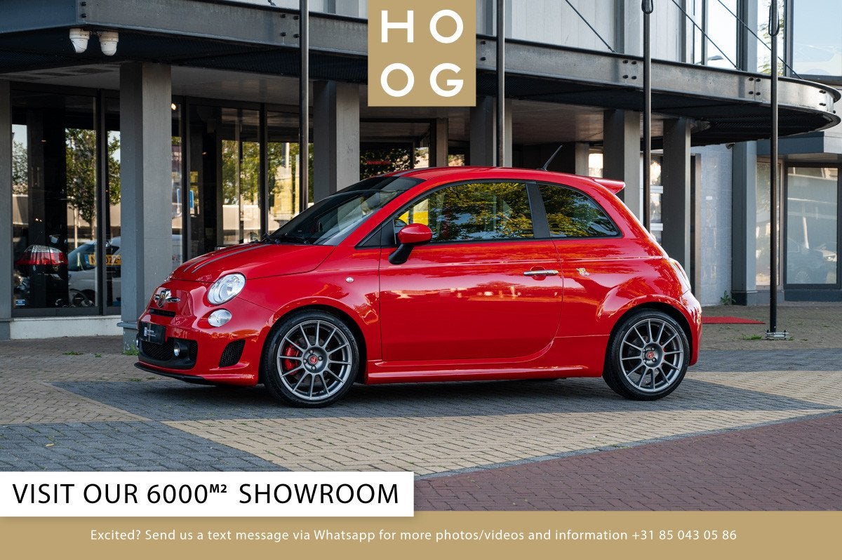 Fiat ABARTH 500 Ferrari Dealers Edition (bj 2009), Auto's, Lederen bekleding, Gebruikt, Leder, Bedrijf