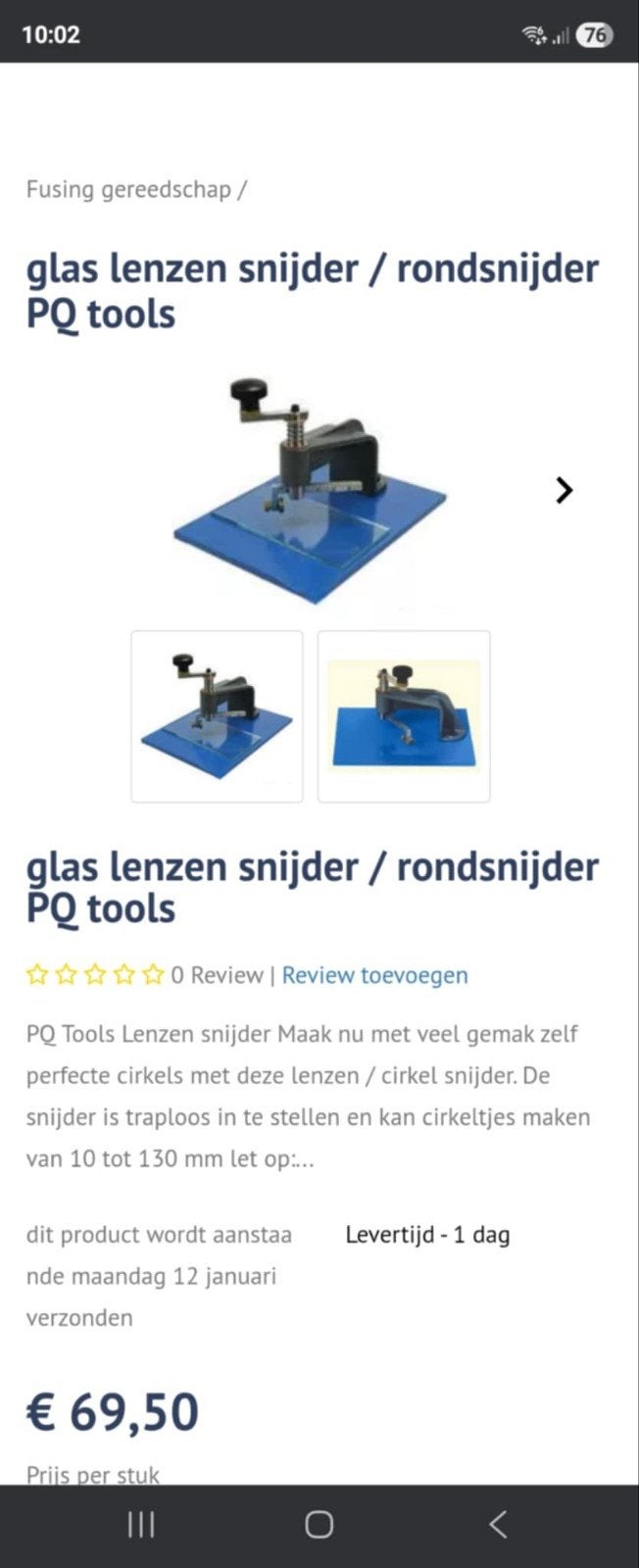 Glas lenzen snijder  Rond snijder Pq tools, Ophalen of Verzenden