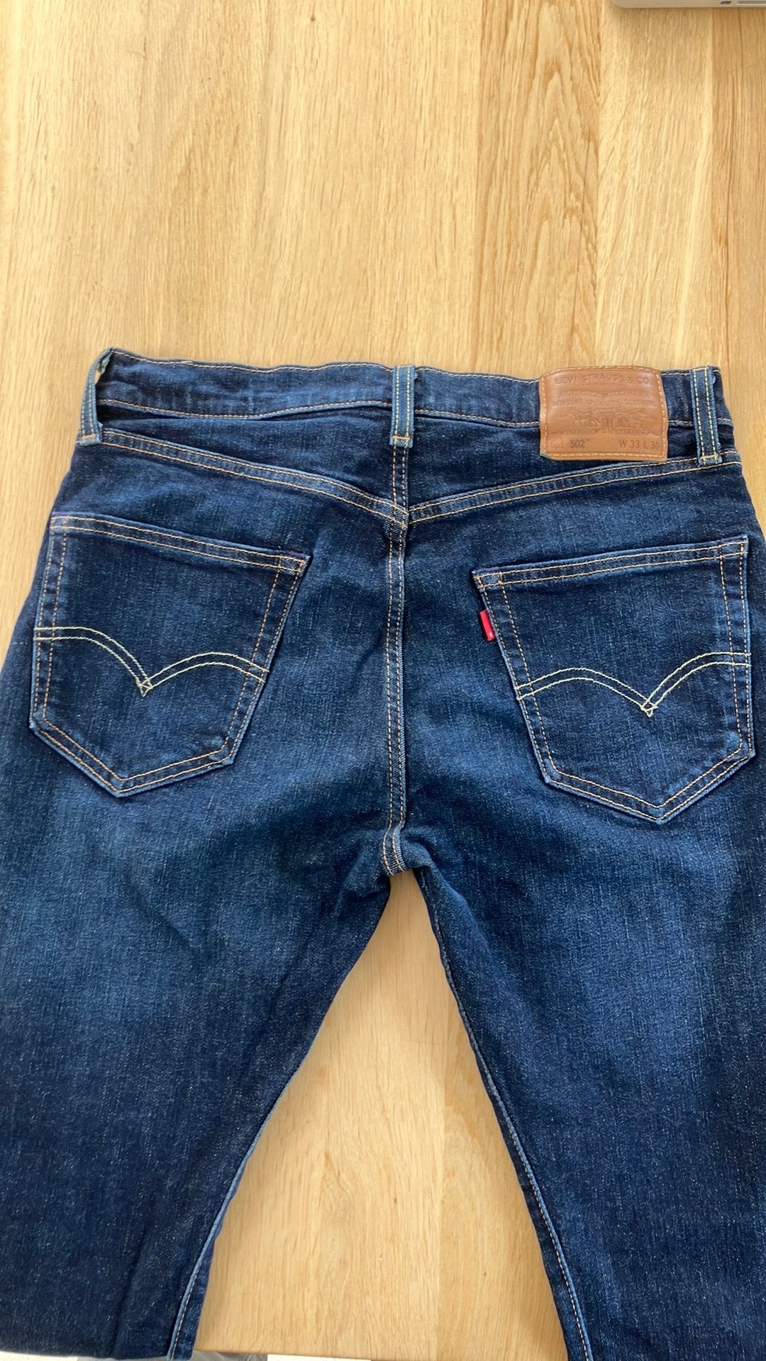 Levi’s 502, Ophalen of Verzenden, Zo goed als nieuw, Blauw, W33 - W34 (confectie 48/50)