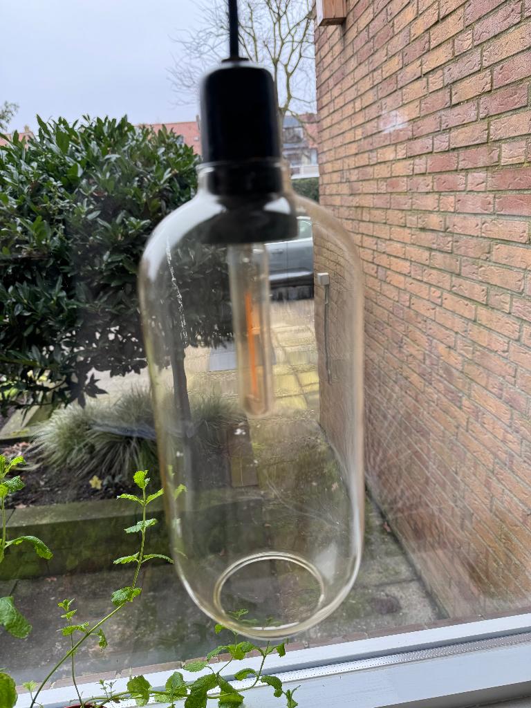 Design lamp, Ophalen, Zo goed als nieuw, Glas, Minder dan 50 cm