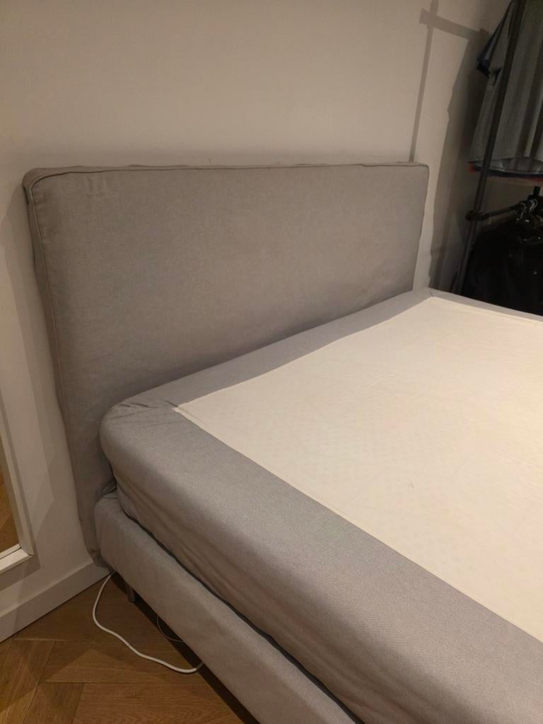 Tweepersoons bedframe met matrashoes (excl. matras), Huis en Inrichting, Slaapkamer | Bedden, Ophalen, Gebruikt, Tweepersoons