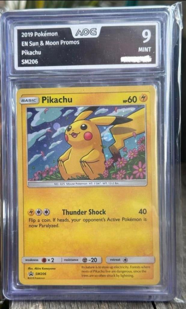 Pikachu #SM206 Pokemon Promo AOG 9 - mint, Verzenden, Zo goed als nieuw, Losse kaart
