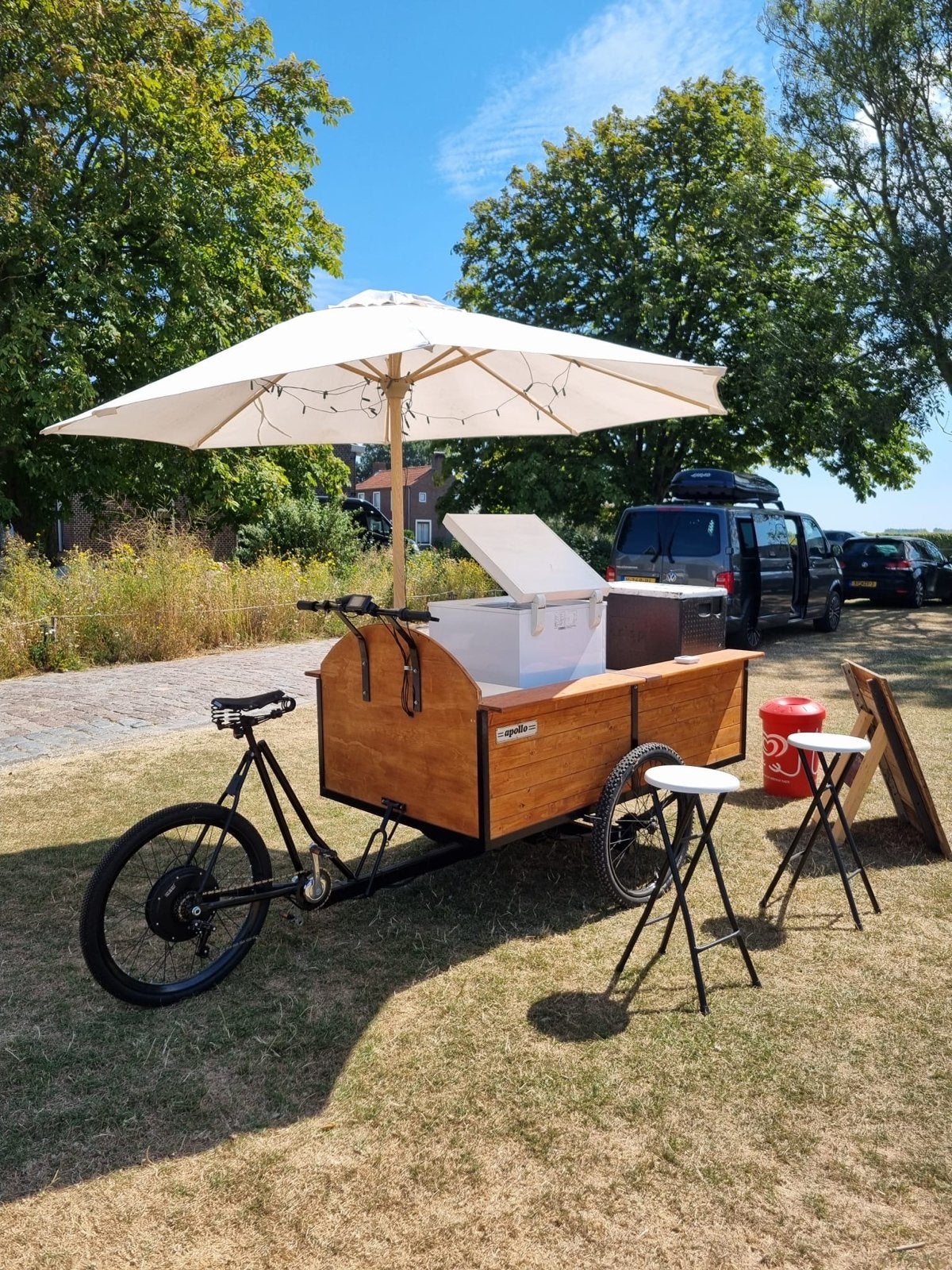 Apollo Bakfiets omgebouwd tot elektrische Ijsfiets, Gebruikt, Goederen, Elektrisch, Ophalen