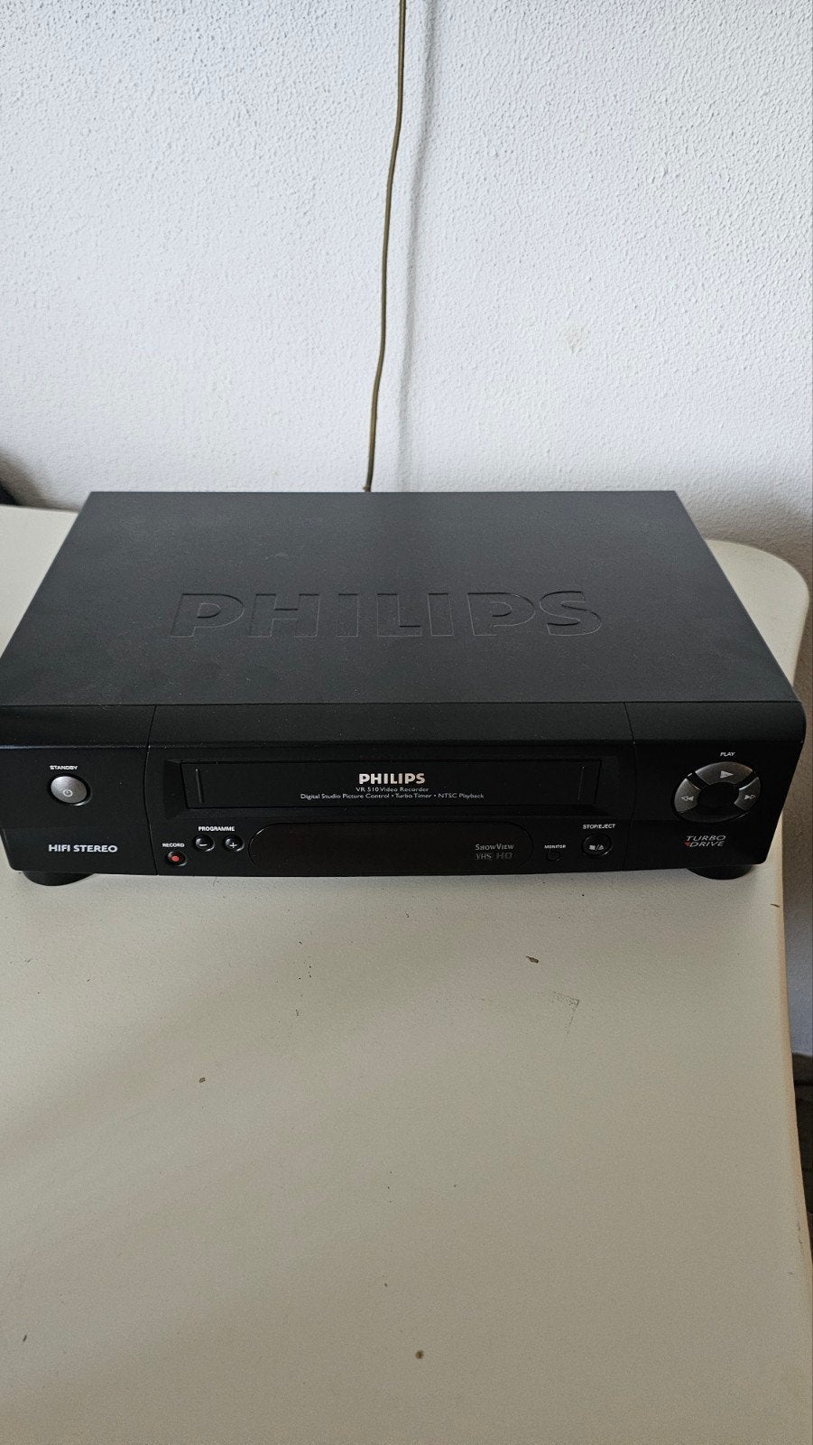 Philips VR 510 VHS Videorecorder HIFI Stereo, Ophalen of Verzenden, Gebruikt, VHS-speler of -recorder