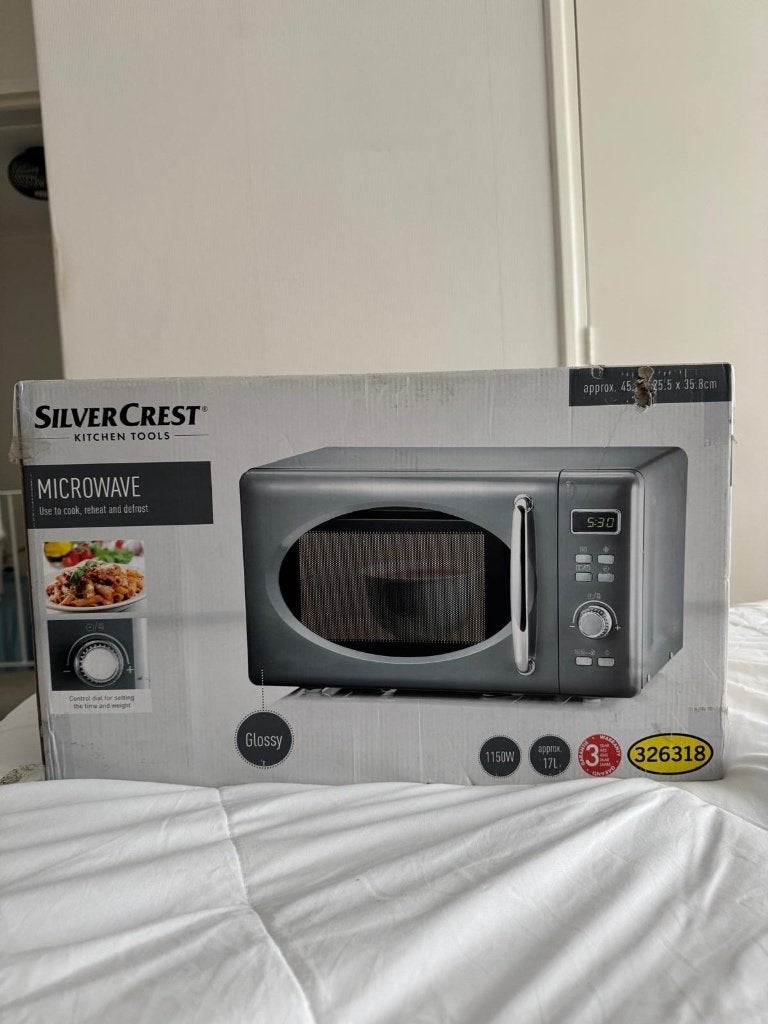 NIEUW: SilverCrest magnetron 17L – 1150W, Witgoed en Apparatuur, Magnetrons, Ophalen, Nieuw, Vrijstaand, Magnetron