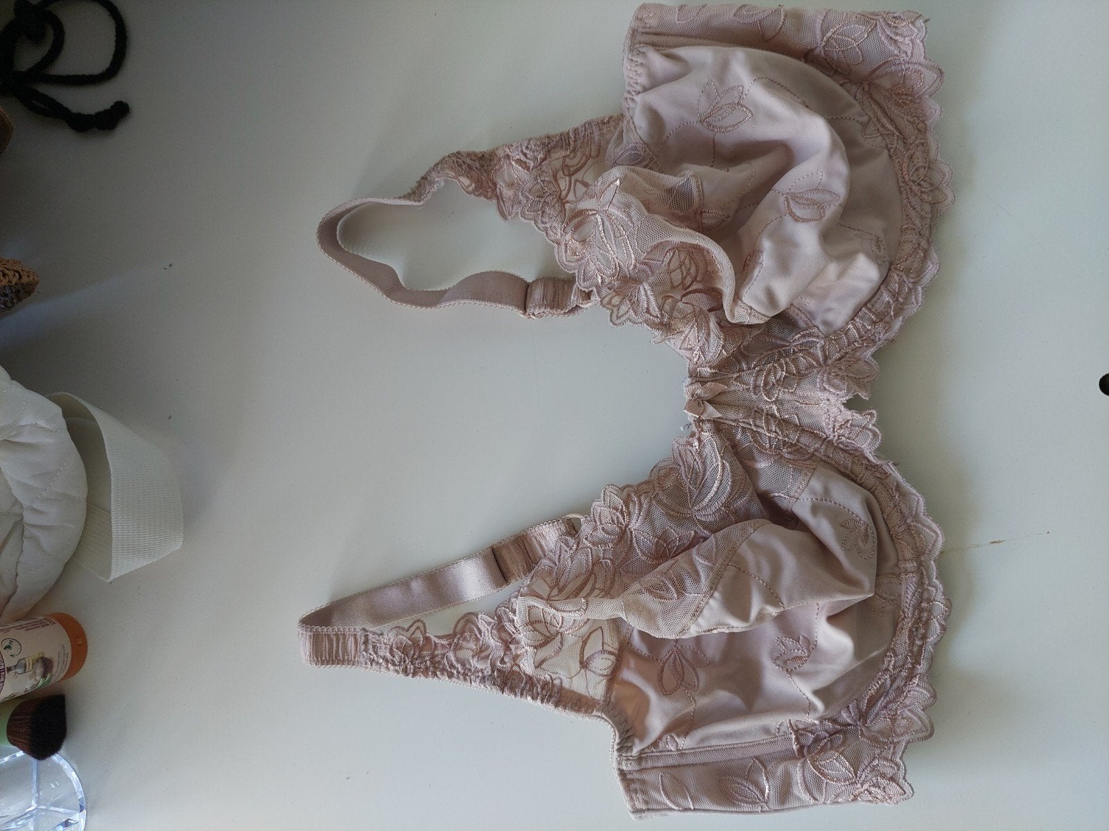 Hunkemöller BH 80G - Lichtroze met kant, Hunkemöller, Ophalen of Verzenden, Roze, BH