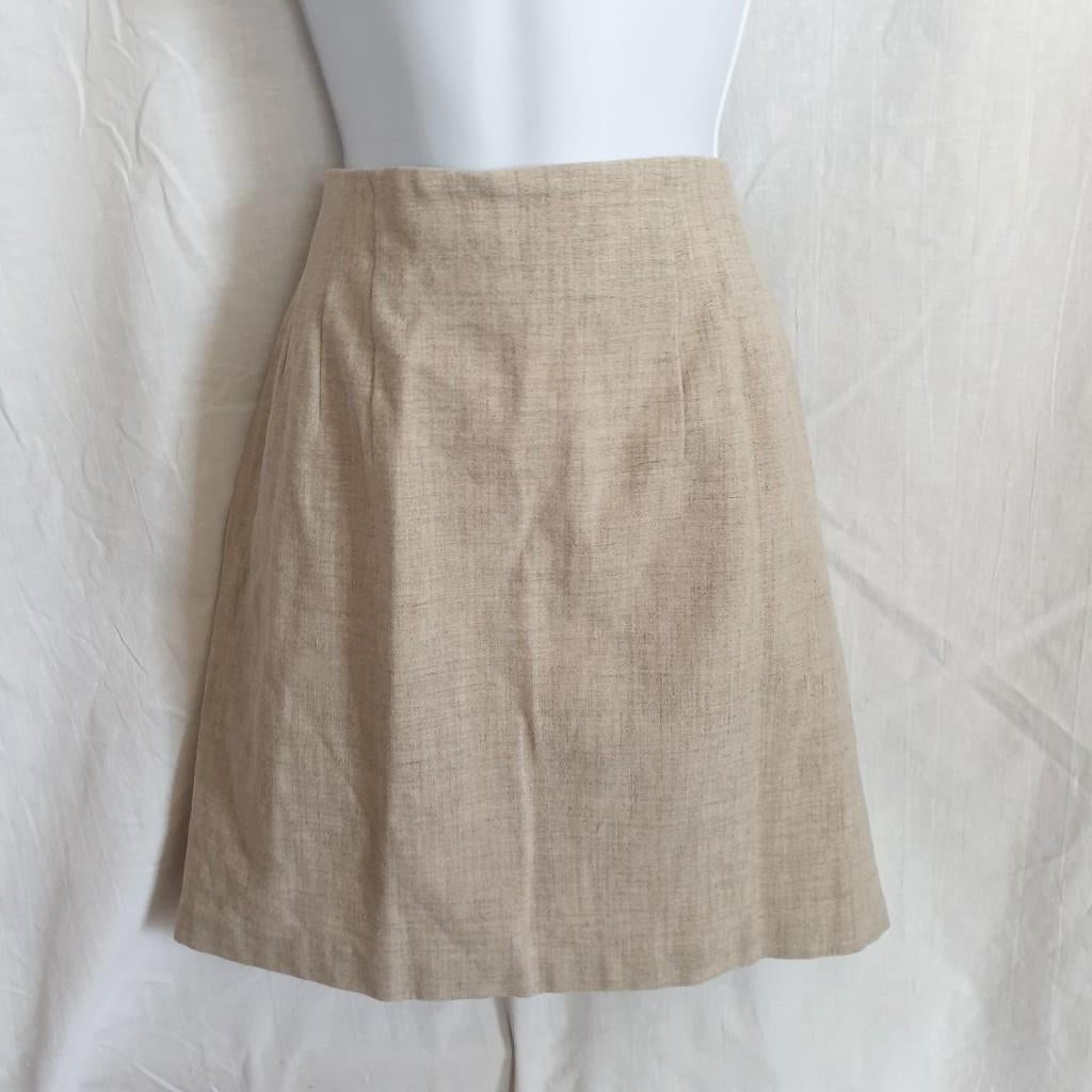 Nette grijze rok. Mt 40. Merk Q-Line, Kleding | Dames, Maat 38/40 (M), ., Beige, Ophalen of Verzenden